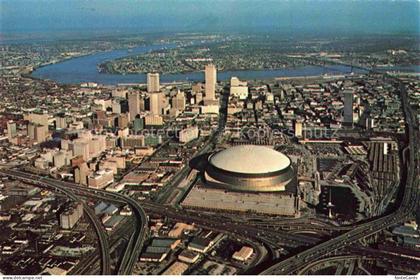 NEW ORLEANS Louisiana USA Mississippi River New Orleans Bridge New Stadium Inter