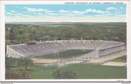 KANSAS - Lawrence, Stadium, University, Postcard