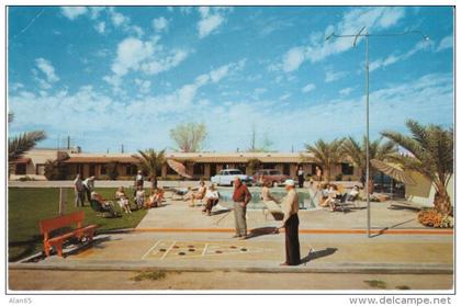 Mesa Arizona, La Mesita Lodge, Auto, Shuffleboard Game, c1950s/60s Vintage Postcard