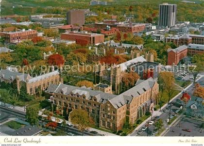 Ann Arbor Cook Law Quadrangle Central Campus University of Michigan aerial view