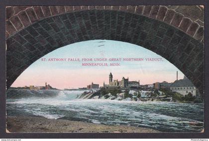 Postcard, United States, Minneapolis MI, St. Anthony Falls