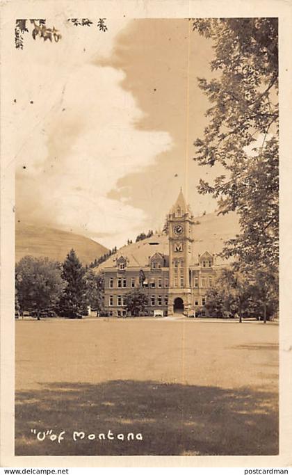 Usa - MISSOULA (MT) Main building of the State University - REAL PHOTO
