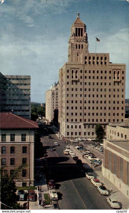 CPS Mayo Clinic Buildings Rochester Minnesota View Showing the Mayo Clinic new Building on the left and Mayo Clinic old