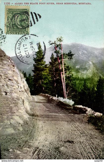 CPA Along The Black Foot River Near Missoula Mont