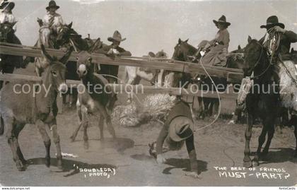 Miles City Esel Rodeo-Reiter