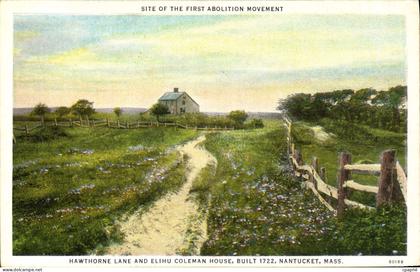 CPA Hawthorne Lane and Elihu Coleman House Built 1722 Nantucket Mass