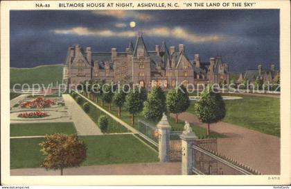 Asheville Biltmore house at night