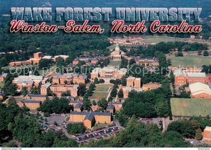 Winston-Salem North Carolina Wake Forest University aerial view