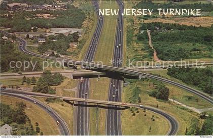 Woodbridge New Jersey New Jersey Turnpike aerial view