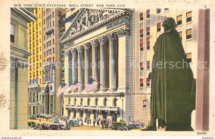 73588812 New_York_City Stock Exchange Wall Street Monument Statue Illustration