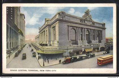 AK New York, NY, Grand Central Terminal, Bahnhof