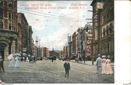 Albany New York Albany Trust Co Bldg   Broadway from State Street   Post Office