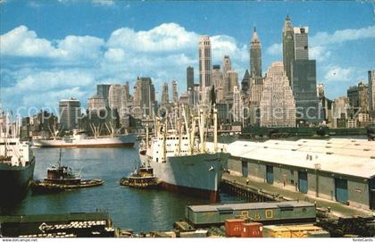 Manhattan New York Lower Manhattan Skyline East River