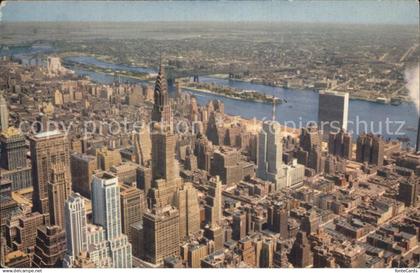 New York City as seen from the Empire State Building Chrysler Building United Na