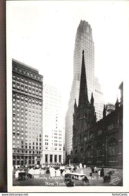 New York City Trinity Church Wall Street