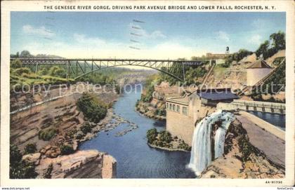 Rochester New York Genesee River Gorge Bridge Fall