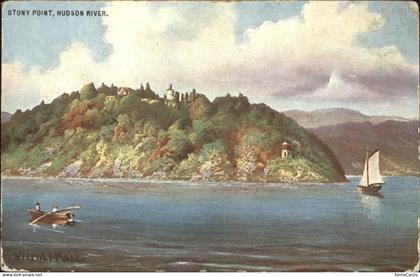 Stony Point New York Hudson River Kuenstlerkarte