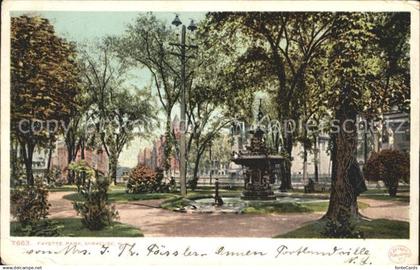 Syracuse New York Fayette Park Fountain
