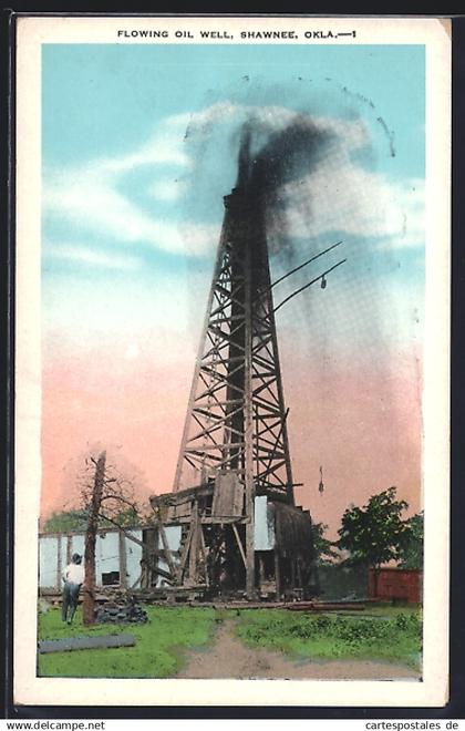 AK Shawnee, OK, Flowing Oil Well