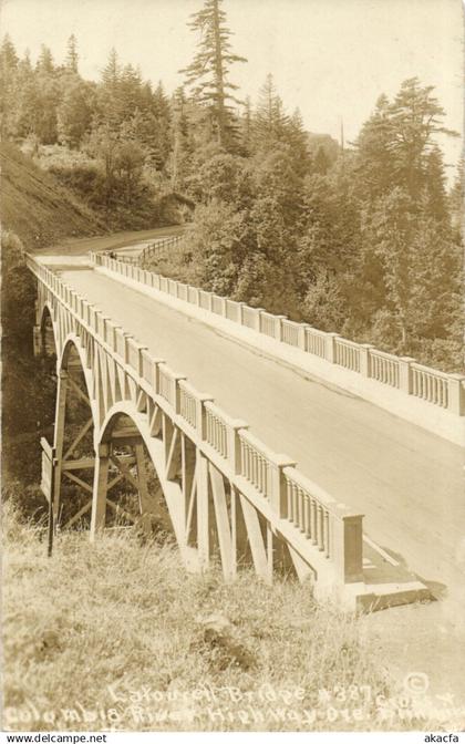 PC US, OREGON, COLUMBIA RIVER HIGHWAY, VINTAGE REAL PHOTO POSTCARD (b8196)