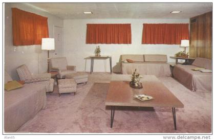 Pine Bluff AR Arkansas, Holiday Inn Hotel Room Interior View, Mid-century Decor, c1950s Vintage Postcard