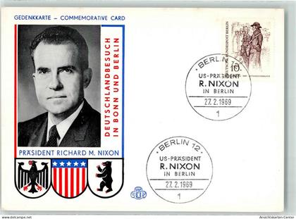 10639048 - Richard M. Nixon Wappen Deutschlandbesuch Sonderstempel