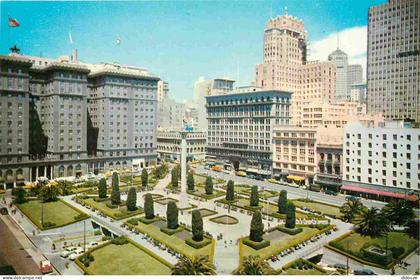 Etats-Unis - San Francisco - union square - occupying a full square block in downtown san francisco union square is a gr