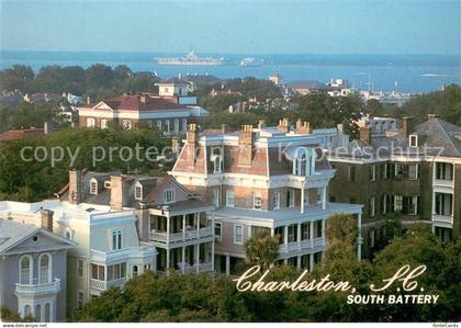 Charleston South Carolina South Battery Homes with the Charleston Harbor