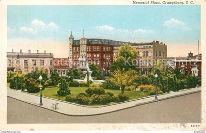 Orangeburg South Carolina Memorial Plaza Illustration