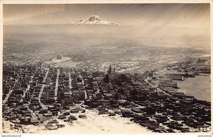 Usa - SEATTLE (WA) Bird's eye view - REAL PHOTO
