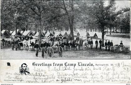 PC US, PROPAGANDA / POLITICS, CAMP LINCOLN, SPRINGFIELD, (b16315)