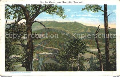 Knoxville Tennessee Mount Le Conte