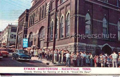 Nashville Tennessee Ryman Auditorium