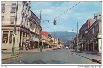 Covington VA Virginia, Business Section Street Scene, Auto, c1950s Vintage Postcard