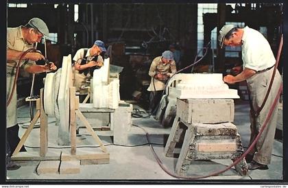 AK Proctor, VT, Work of Marble Carvers in the Vermont Marble Company`s shops