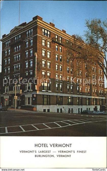 Burlington Vermont Hotel Vermont
