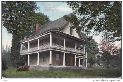 Port Ludlow Washington, Phinney Home, Architecture, c1900s Vintage Postcard