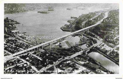 Seattle Washington USA Fremont Bridge Aurora Bridge and Lohe Union
