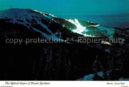 Spokane Washington Lightes slopes of Mount Spokane