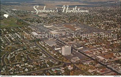 Spokane Washington Spokanes Northtown Air view