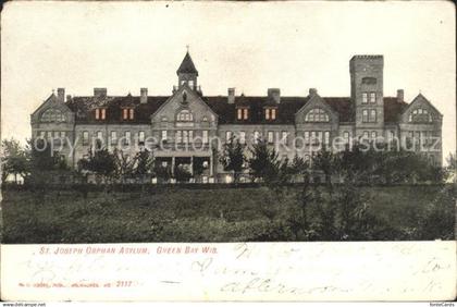 Green Bay Wisconsin St Joseph Orphan Asylum