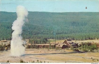 United States WY Yellowstone Old Faithful Geyser