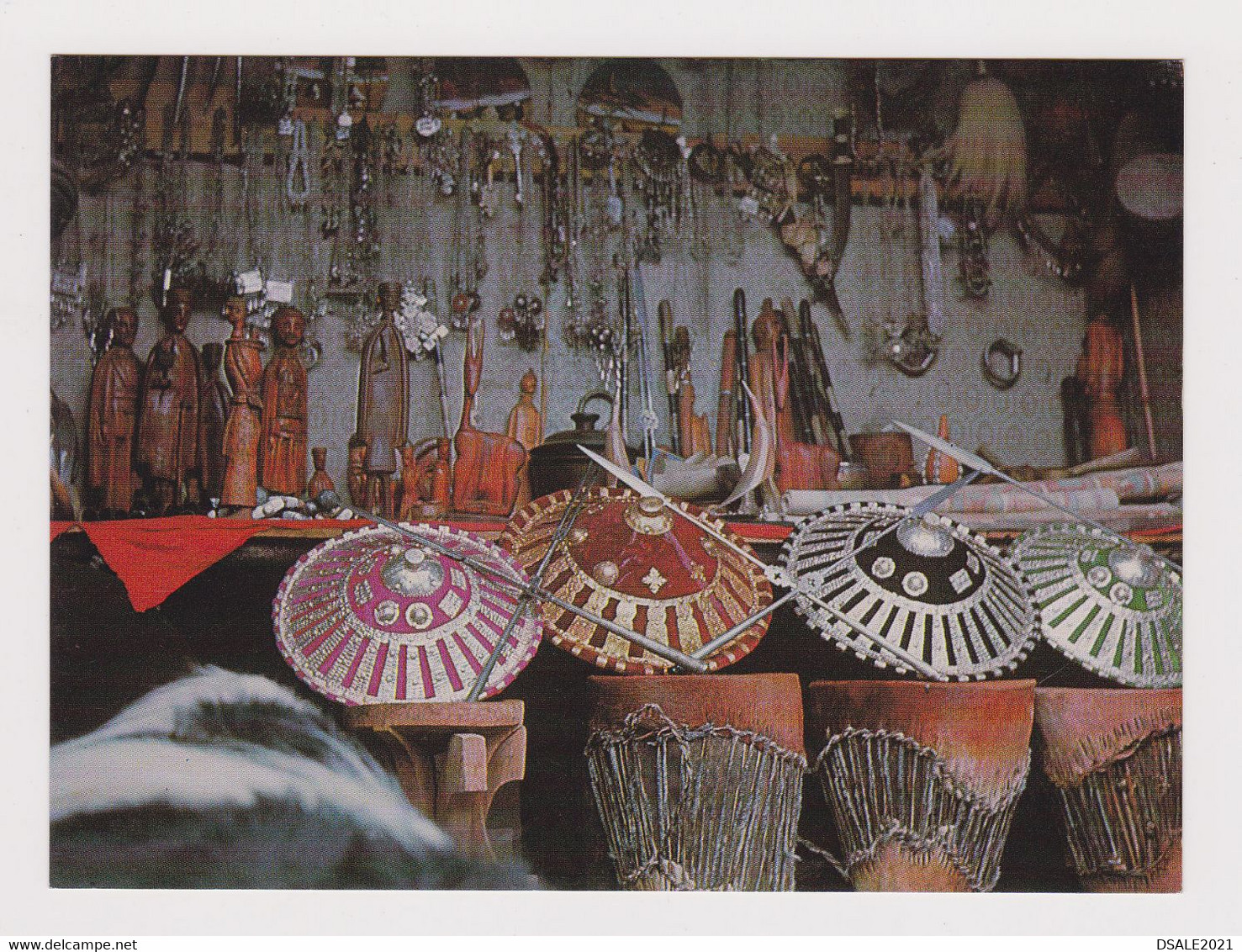 Ethiopia Äthiopien Etiopia Éthiopie Traditional Craft Market View Vintage Photo Postcard RPPc (48869)