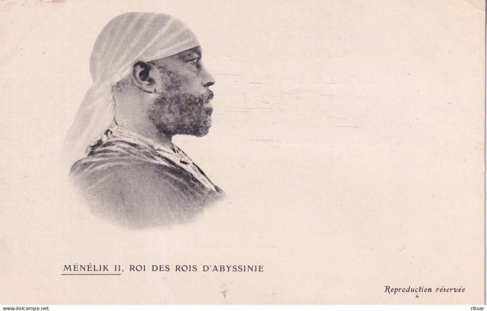 ETHIOPIE(EMPEREUR MENELIK)