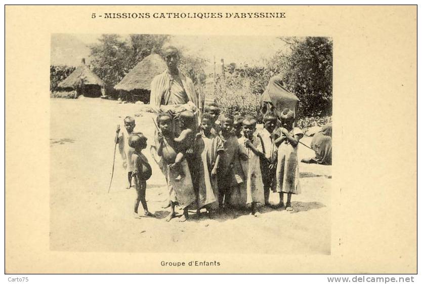 Ethiopie - Missions Catholiques Abyssinie - Groupes d'Enfants