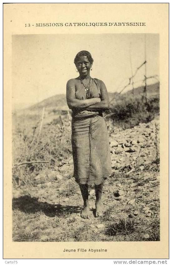 Ethiopie - Missions Catholiques Abyssinie - Jeune Fille