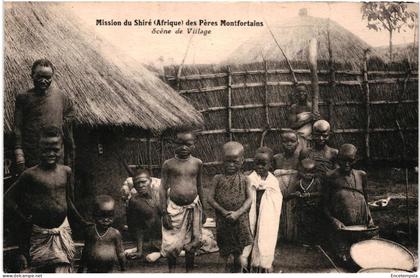 CPA Carte Postale Ethiopie Mission du Shiré Scène de village  VM111116ok