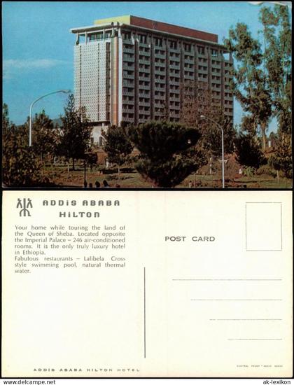Addis Abeba Addis Ababa አዲስ ፡ አበባ Hilton Hotel - Äthiopien 1972