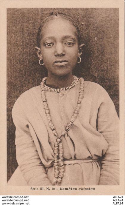 CARTOLINA BAMBINA ABISSINA ETIOPIA (RY7100