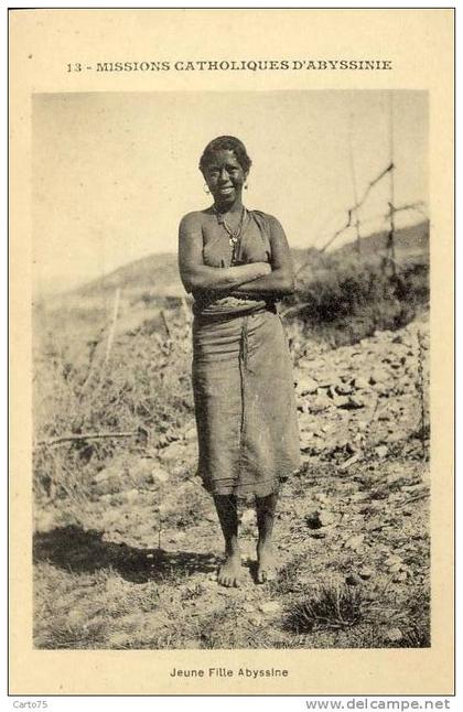 Ethiopie - Missions Catholiques Abyssinie - Jeune Fille